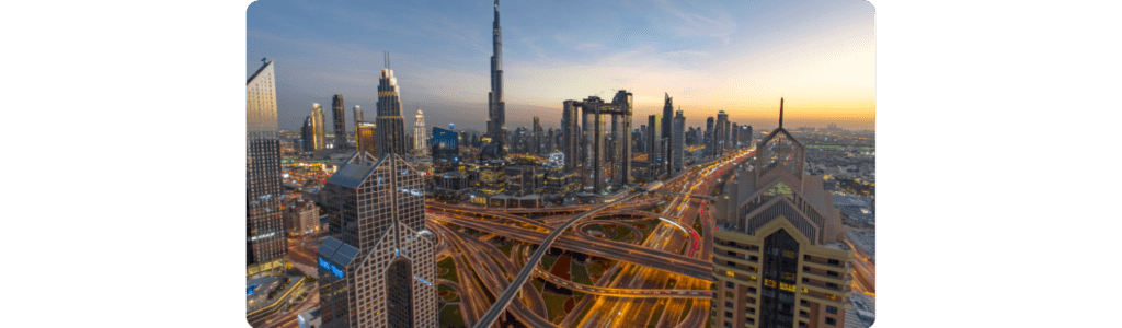 Sehr gut ausgebaute Infrastruktur Dubai's