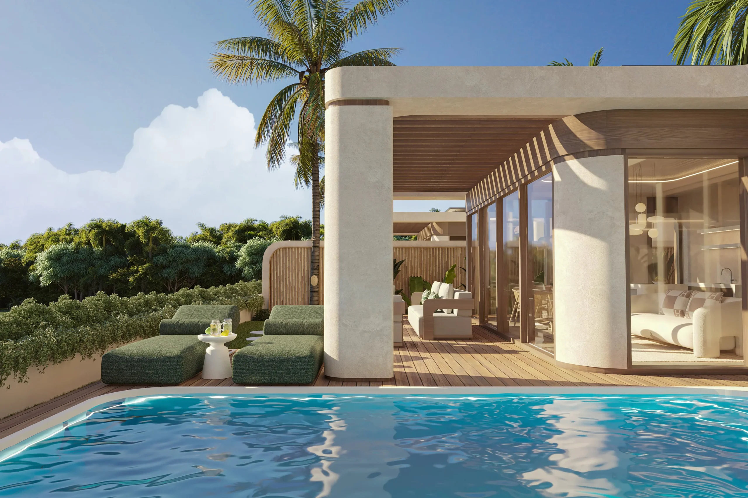 Ihr privates Refugium im Paradies – 12 exklusive Villen auf Sansibar 29 Luxus Villas Zanzibar Tansania Immobilien investment Villa 1 Bedroom Pool area scaled Luxus Villas Zanzibar Tansania Immobilien investment - Villa 1 Bedroom Pool area