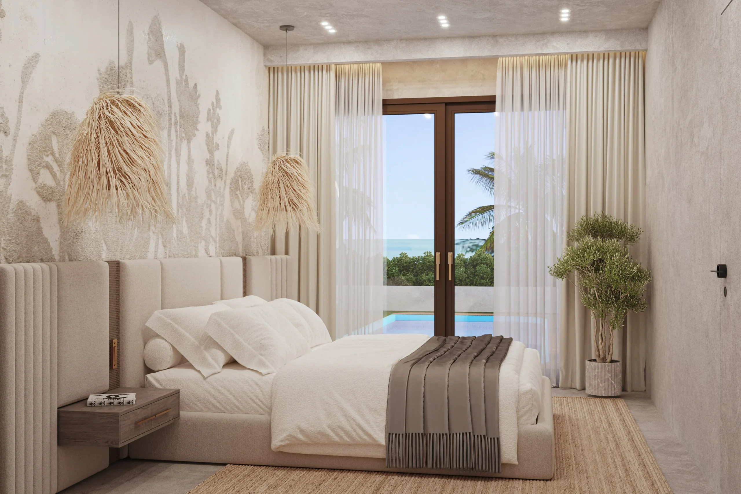 Ihr privates Refugium im Paradies – 12 exklusive Villen auf Sansibar 23 Luxus Villas Zanzibar Tansania Immobilien investment Villa 1Bedroom Bedroom scaled Luxus Villas Zanzibar Tansania Immobilien investment - Villa 1Bedroom Bedroom