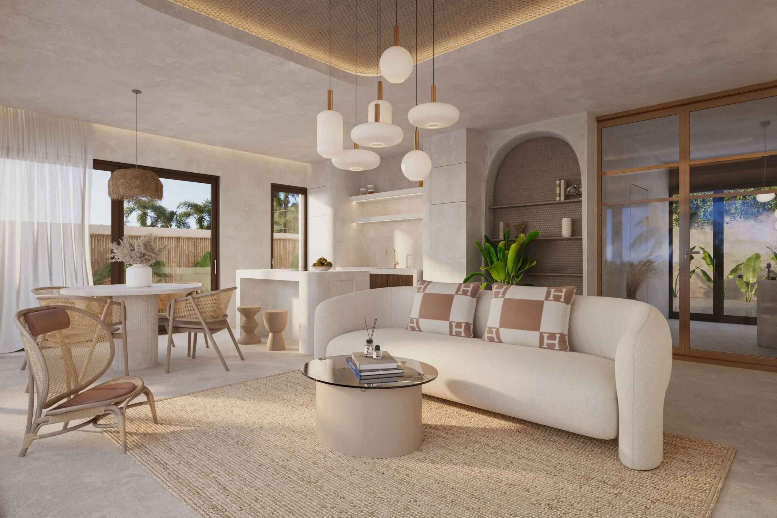 Ihr privates Refugium im Paradies – 12 exklusive Villen auf Sansibar 14 Luxus Villas Zanzibar Tansania Immobilien investment Villa 1Bedroom Living Area scaled Luxus Villas Zanzibar Tansania Immobilien investment - Villa 1Bedroom Living Area