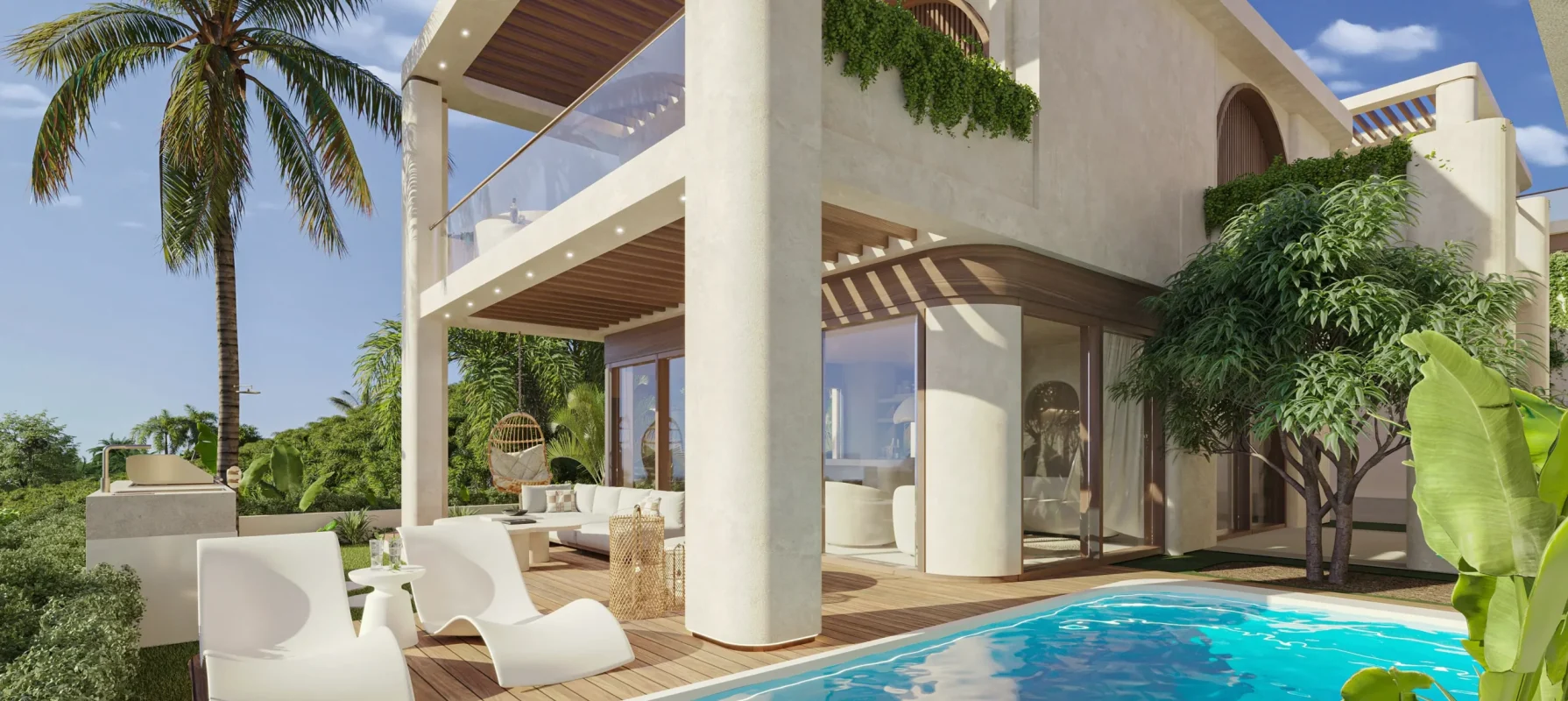 Luxus Immobilien Zanzibar - Tansania - Villa2Bedroom-Pool-PalmLuxeZanzibar