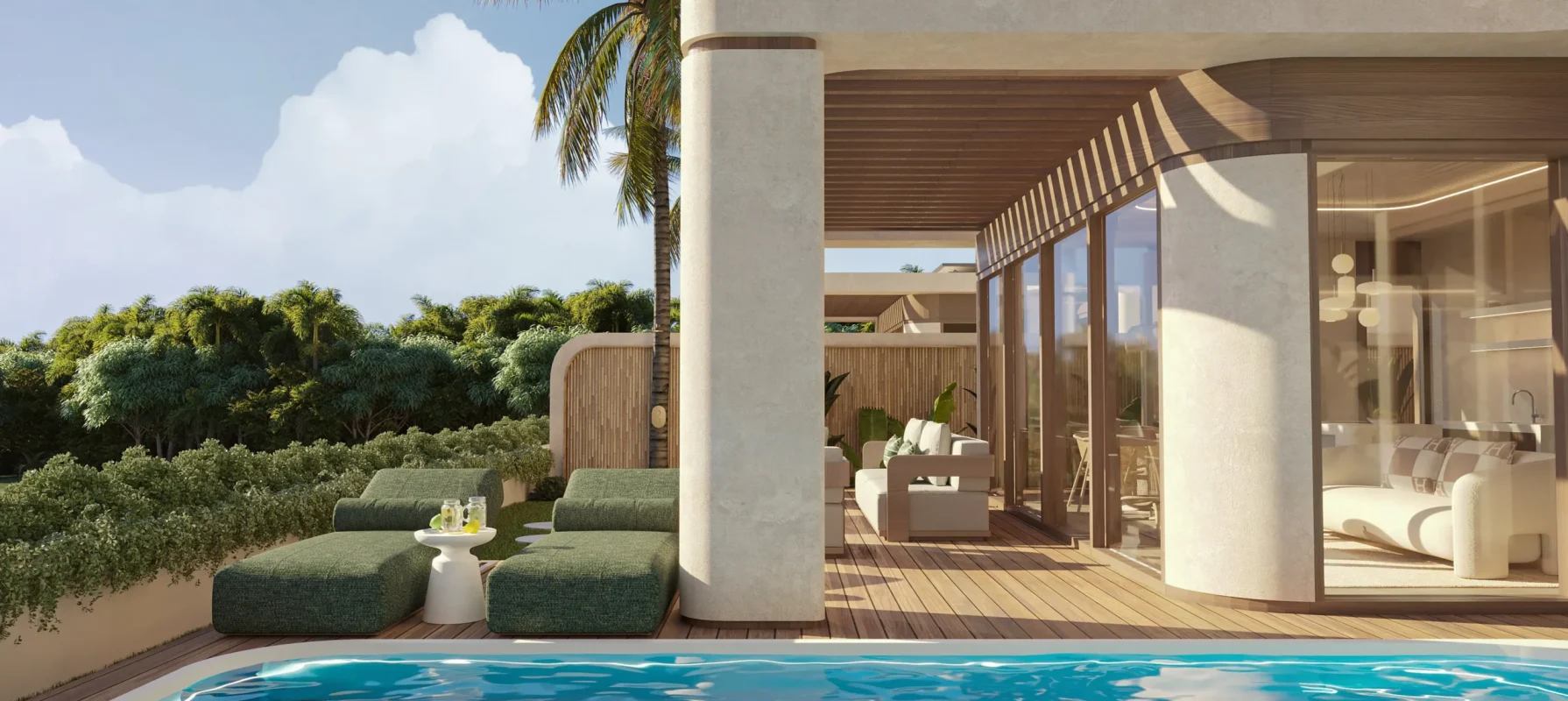 Luxus Villas Zanzibar Tansania Immobilien investment - Villa 1 Bedroom Pool area