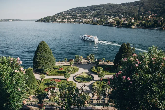 Schöne Aussicht auf den Lago Maggiore