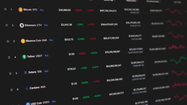 Verschiedene Kryptowährungen als Beispielbild für den Wert