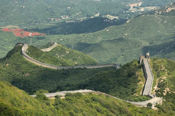 Chinesische Mauer im Sommer